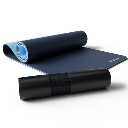Lifelong Dual Color Tpe Material Yoga Mat For Women & Men-6Mm Anti-Slip Workout Exercise Mat For Home Gym-Yoga Mat For Gym Workout & Yoga Exercise(6 Months Warranty,Llym115),Multicolor