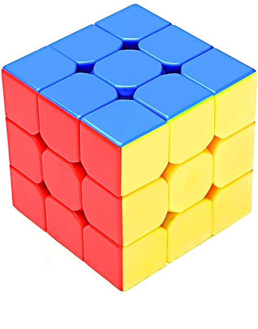 Storio Cubes 3X3 High Speed Sticker Less Magic Puzzle Cube Game Toy Pack of 1,Multicolor,for Kid