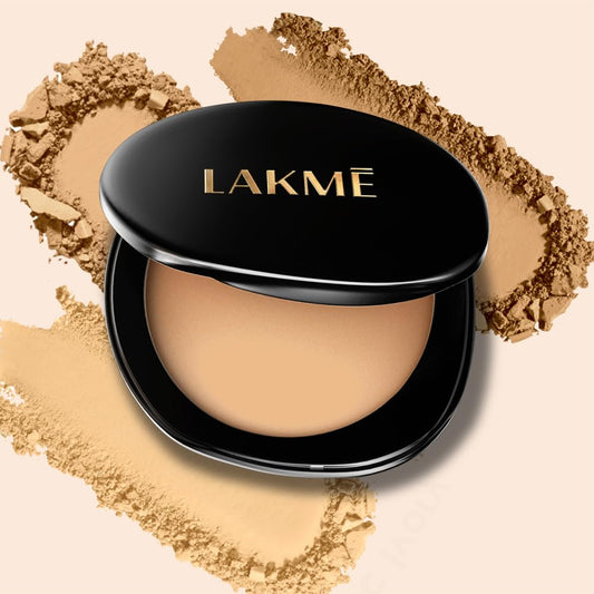 Lakme Perfect Radiance Skin Lightening Compact Powder, Golden Sand 03, SPF 23 Matte Oil Control Face Makeup - Sheer Foundation Powder, 8 g