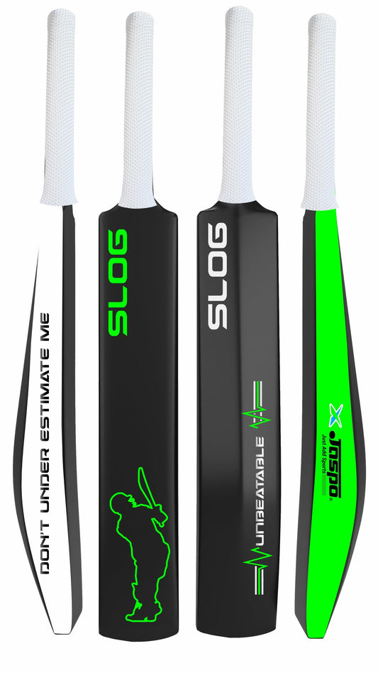 Jaspo Slog Plastic Tennis Cricket Bat Full Size Bat (34 X 4.5 Inch) for All Age Group (Slog Cricket Bat)